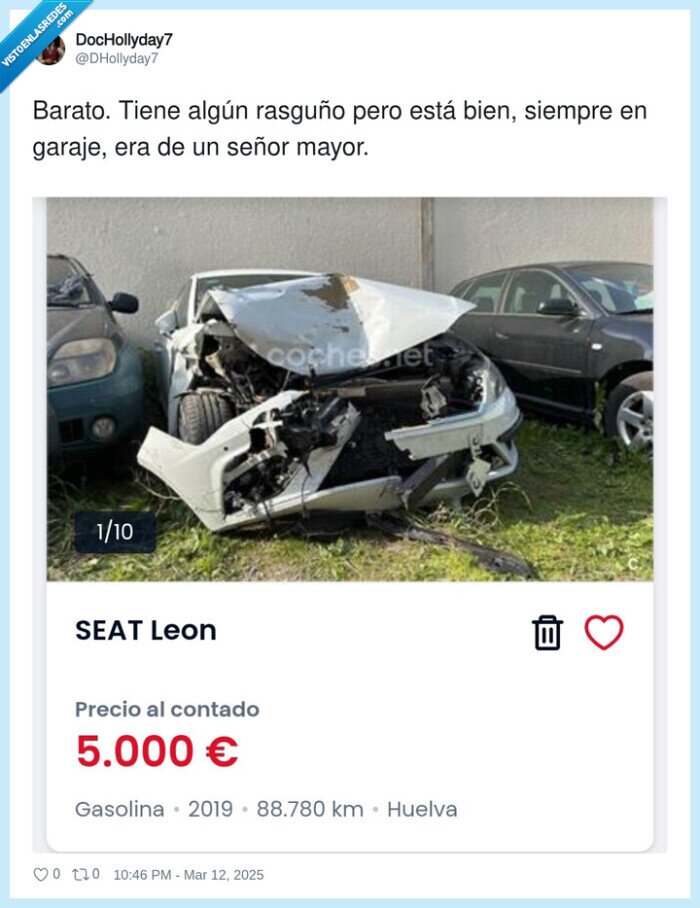 rasguño,venta,garaje,barato,coche