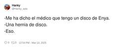 Enlace a Hernia de disco, por @Hanky_solo
