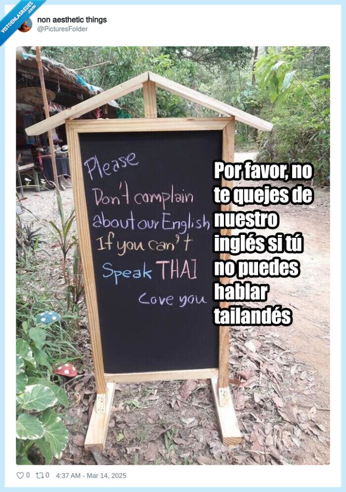 cartel,tailandia,ingles