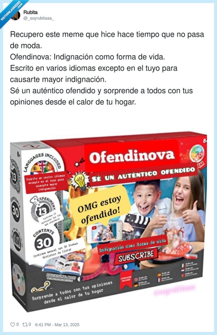 indignación,ofendinova,opiniones