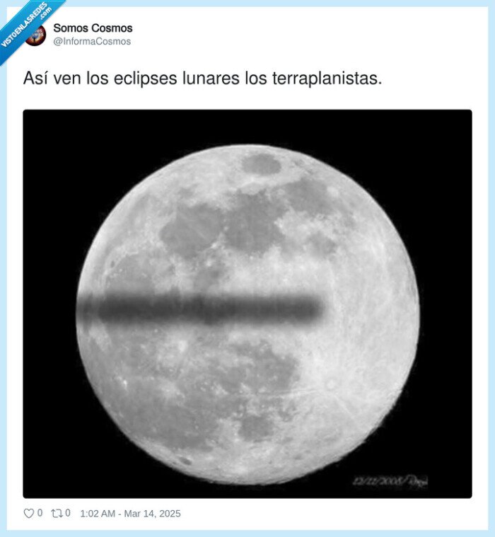 terraplanistas,eclipse lunar
