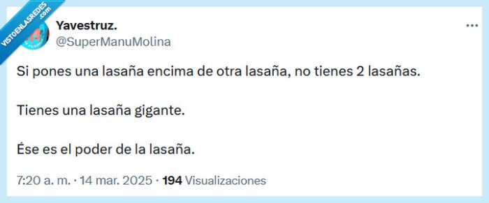 lasaña,poder,gigante