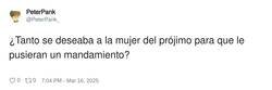 Enlace a No desearás a la mujer del prójimo, por @PeterPank_