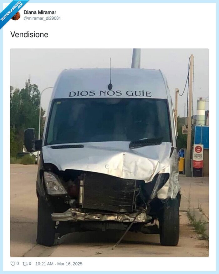 furgoneta,dios,guiar,accidente,choque