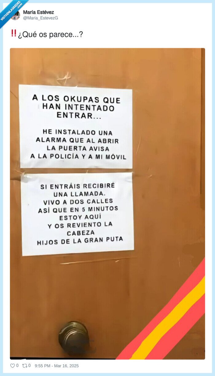 puerta,okupas,cartel,llamada