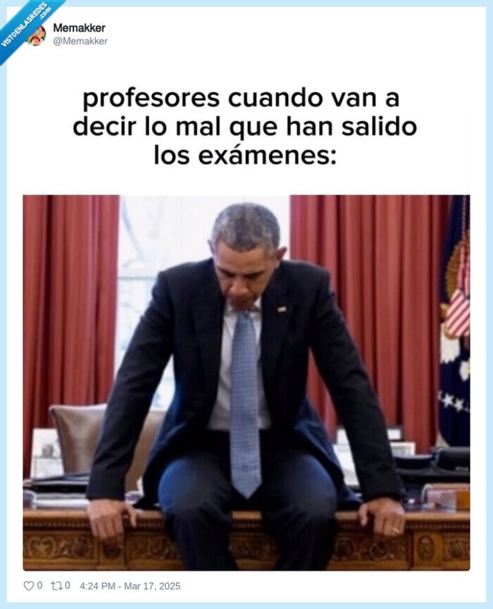 barack obama,despacho,profesor,examen,decepcionado