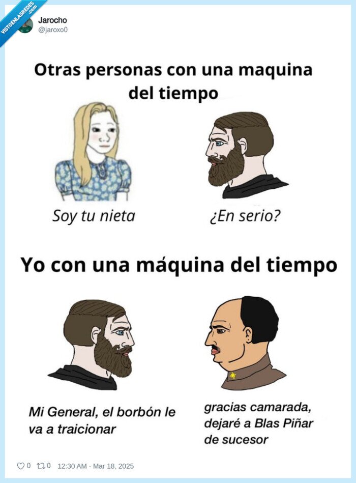 franco,maquina del tiempo,nieta,sucesor,borbones,blas piñar