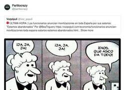 Enlace a Qué clase de broma es ésta, por @partitocrazy