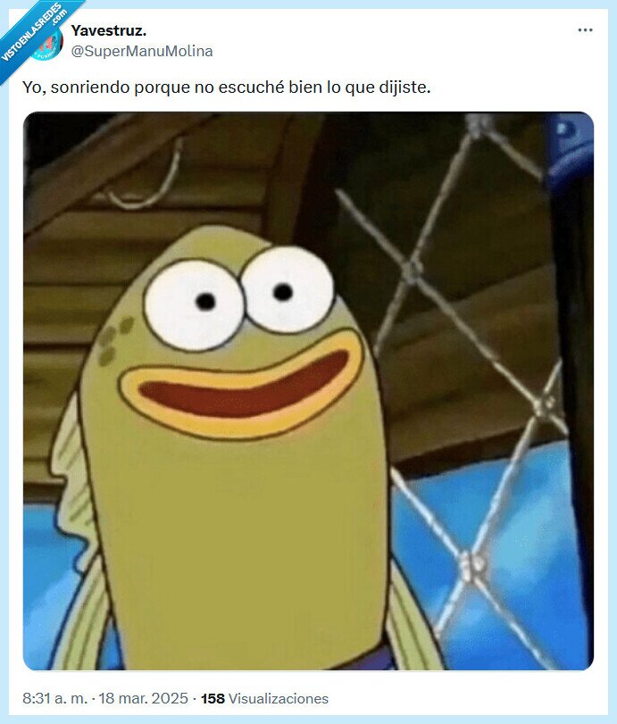 sonreír,oír,bob esponja