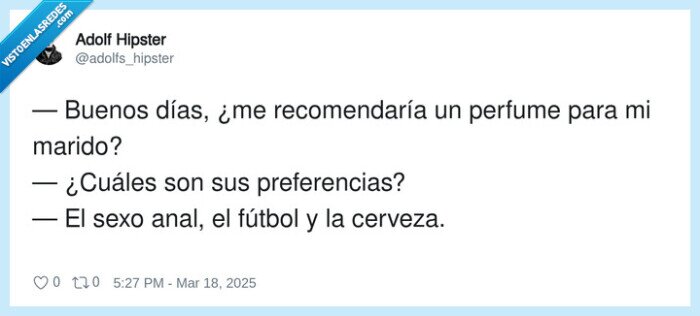 recomendar,preferencias,perfume,fútbol,cerveza