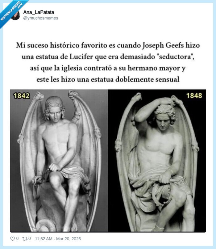 joseph grefs,escultura,lucifer
