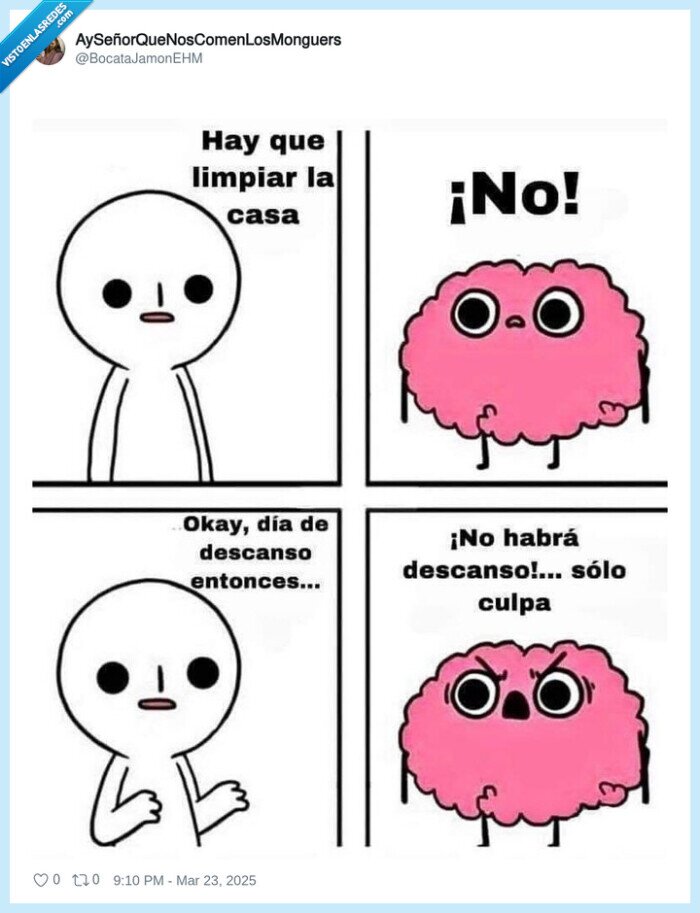 descanso,culpa,limpiar,casa