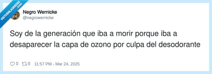 generación,desaparecer,desodorante,capa de ozono