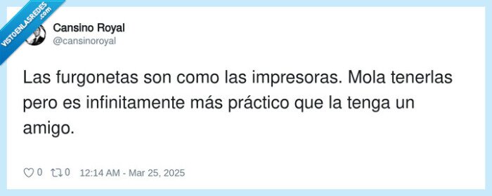 furgonetas,impresoras,práctico,tener