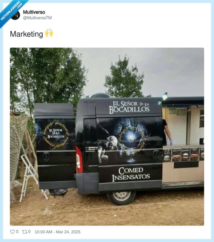 marketing,furgoneta,el señor de los bocadillos