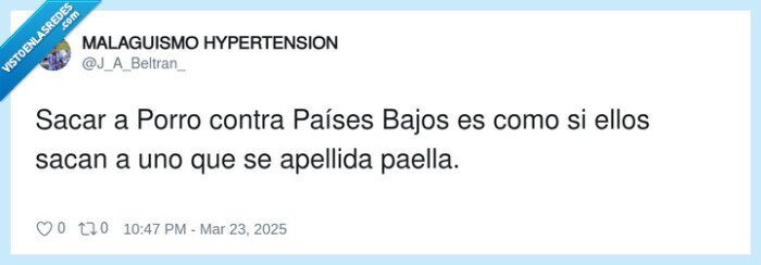 apellido,países bajos,futbol,seleccion,paella,sacar,porro