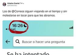 Enlace a Correos siendo Correos, por @AriNekotaku