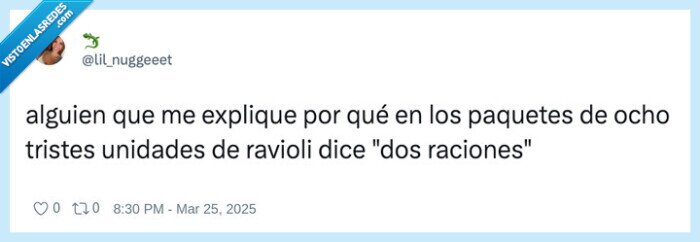 ravioli,comida,unidades,raciones