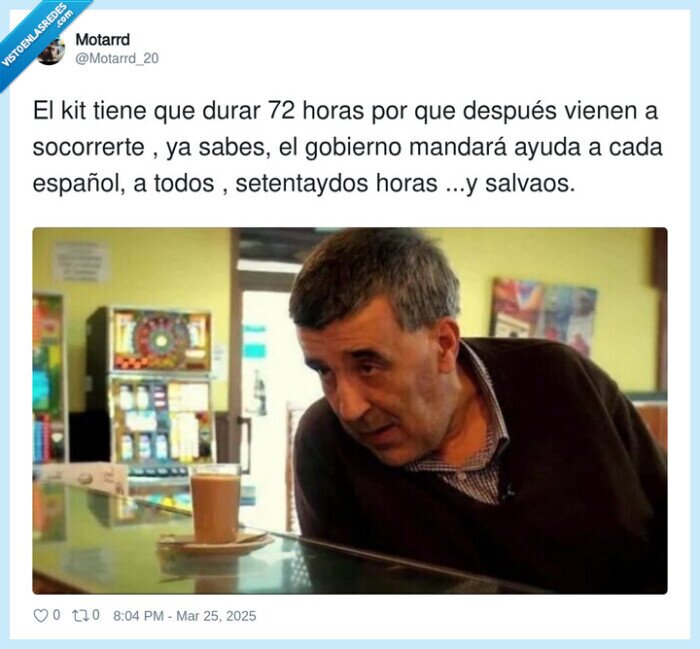 kit de supervivencia,socorrerte,españa,mandar,gobierno