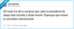 Enlace a Mientras no esté en casa del panadero, por @JohnMcClanebcn