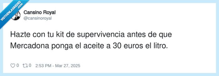 supervivencia,mercadona,aceite