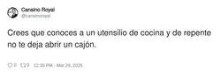 Enlace a La típica espumadera cruzada, por @cansinoroyal