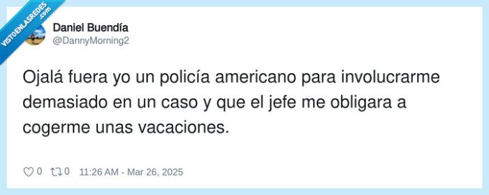 involucrarme,vacaciones,americano,policía