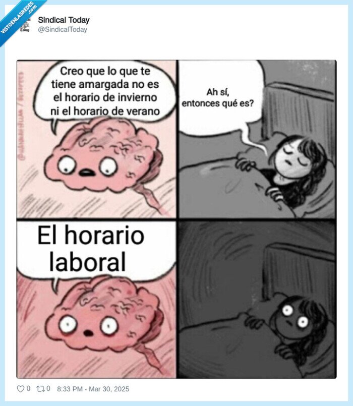 cerebro,cambio de hora,horario laboral