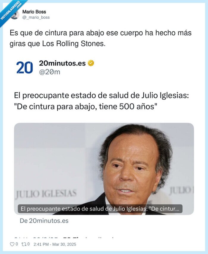 cintura,rolling stones,salud,julio iglesias