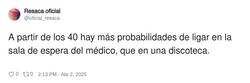 Enlace a Probabilidades de ligar pasados los 40 = 0, por @oficial_resaca