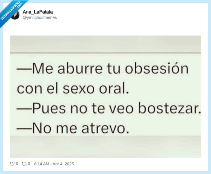 sexo oral,bostezar,atreverse,aburrirse