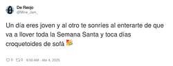 Enlace a Y que se jodan los que están de viaje por Semana Santa, por @Mine_Jam_