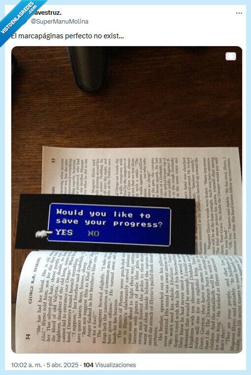 marcapáginas,perfecto,videojuego,guardar,partida