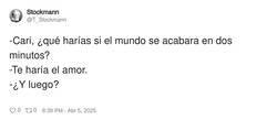 Enlace a Te sobra bastante tiempo, por @T_Stockmann