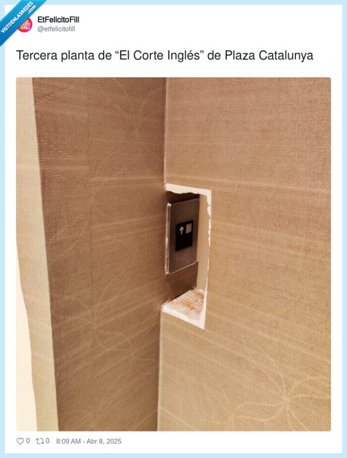 corte ingles,ascensor,pared,tapado