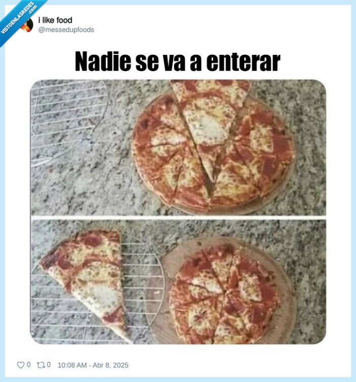 ︎pizza,porción,truco