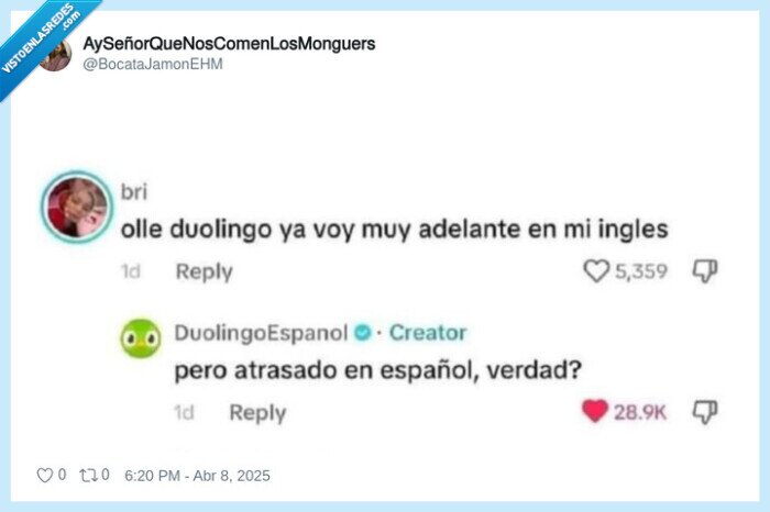 duolingo,atrasado,español,inglés