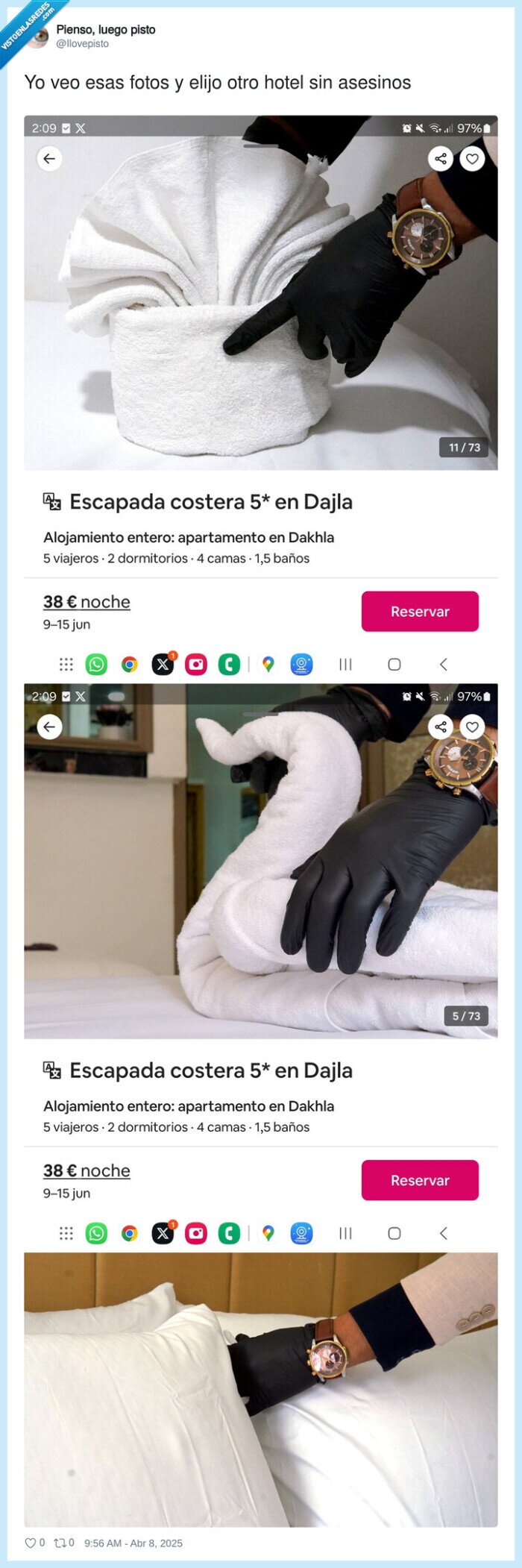 asesinos,fotos,hotel,guantes negros