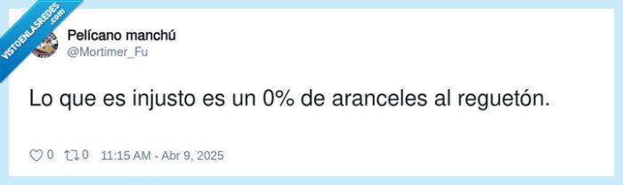 aranceles,reguetón,injusto