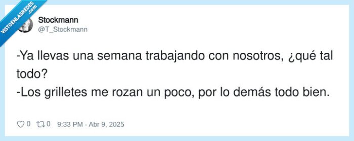 trabajo,grilletes,semana