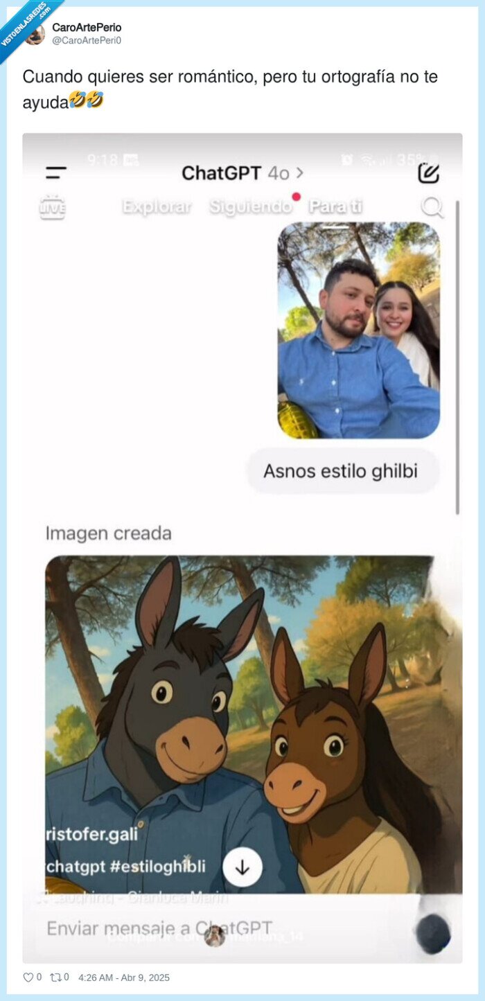 asno,chatgpt,pedir,foto,ghibli