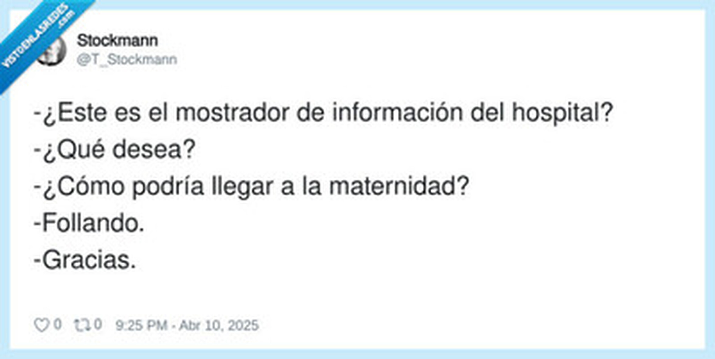 Clases rápidas de maternidad, por @T_Stockmann