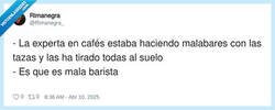 Enlace a Mala barista, por @Rimanegra_