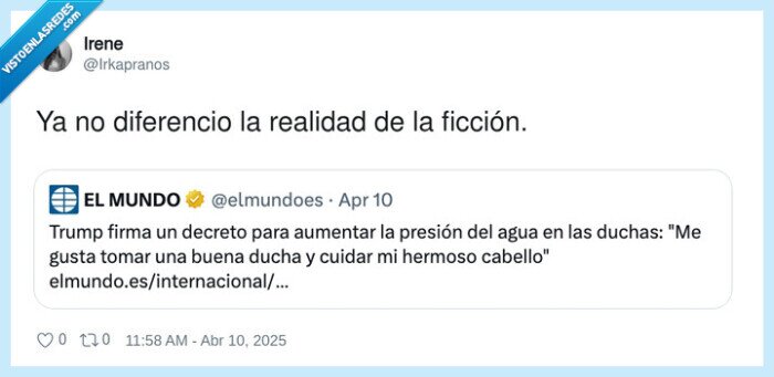 donald trump,decreto,presión,agua,duchas,realidad,ficción