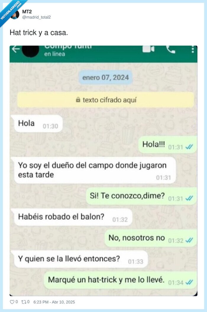 casa,hat trick,balon,robar,pista