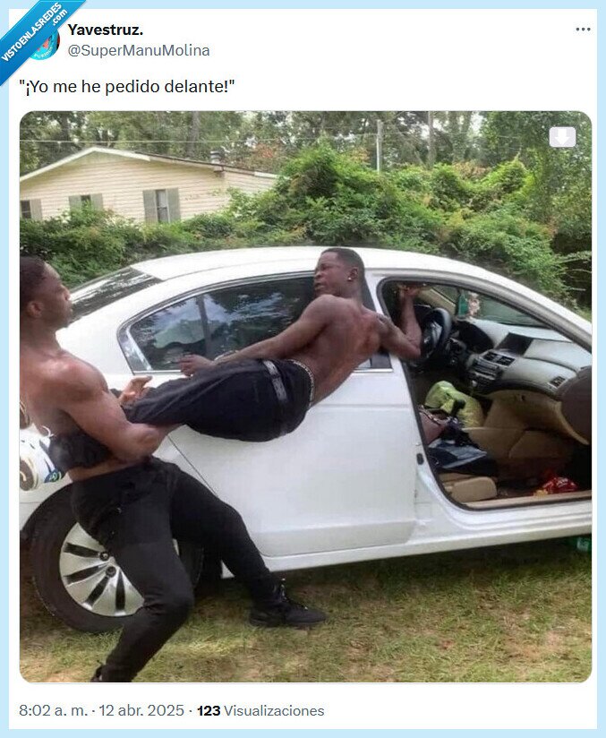 delante,pelea,hermanos,coche