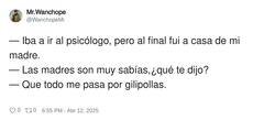 Enlace a Las madres siempre tienen razón, por @WanchopeMr