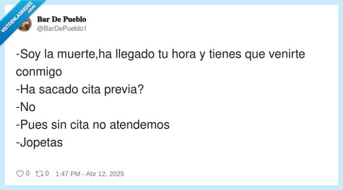 atender,muerte,cita previa