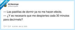 Enlace a Si yo no duermo, no duerme nadie, por @WanchopeMr