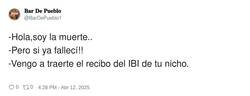 Enlace a Ni muerto te libras del IBI, por @BarDePueblo1